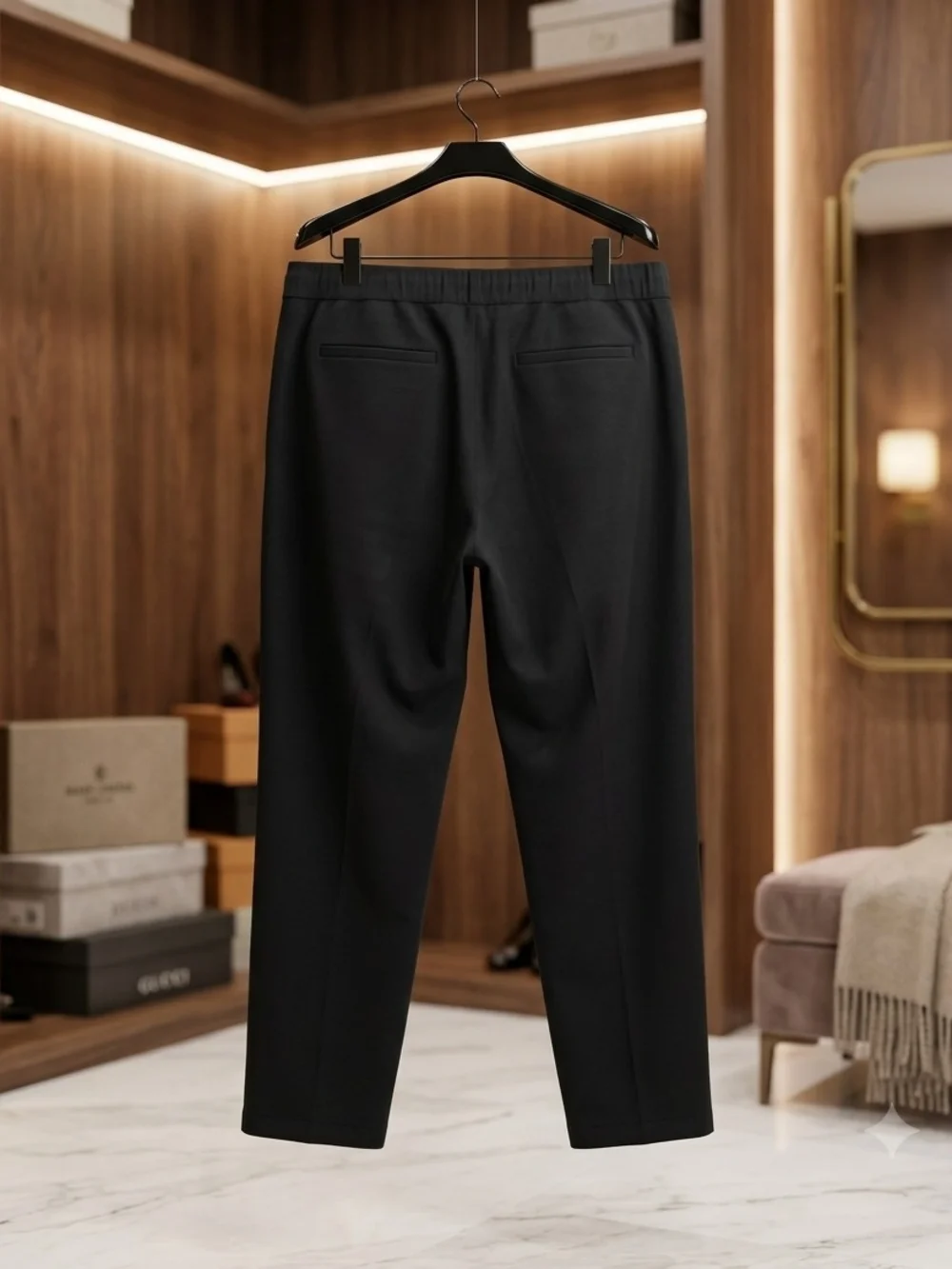 Sonoma Men's Black Cargo Pants with Elastic Waist